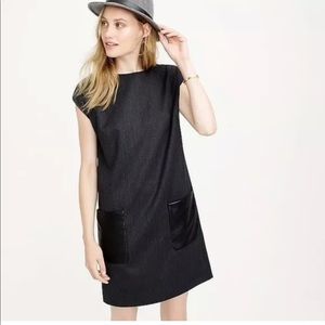 J.crew charcoal shift dress